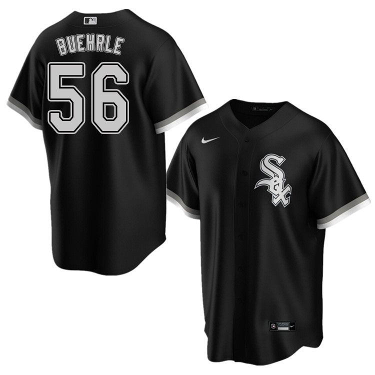Nike Men #56 Mark Buehrle Chicago White Sox Baseball Jerseys Sale-Black
